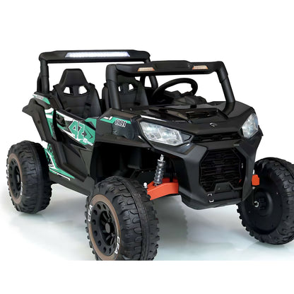 2025 XXL UTV Buggy NEL-913 Two Seater 24V Kid Ride on Car Black