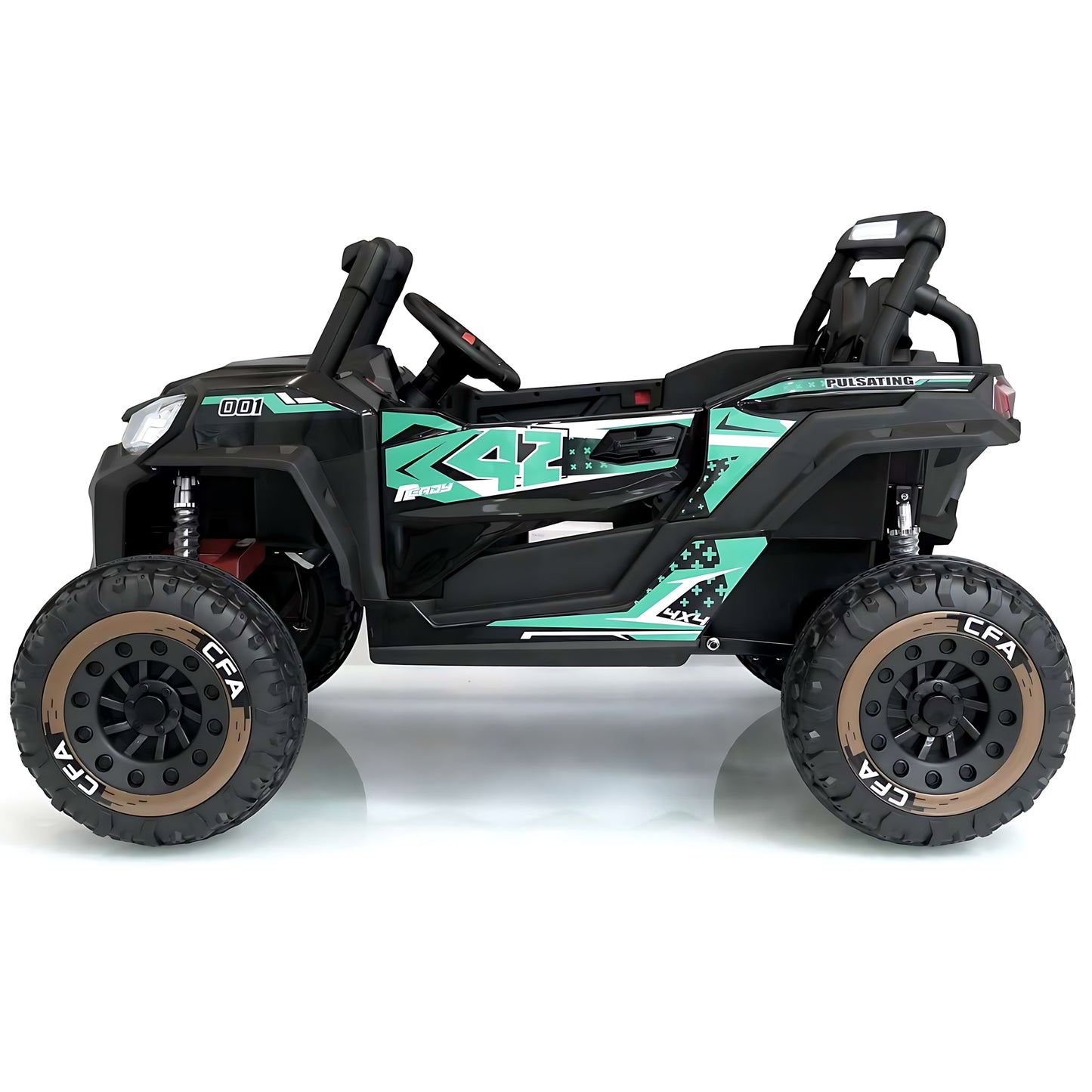 2025 XXL UTV Buggy NEL-913 Two Seater 24V Kid Ride on Car Black