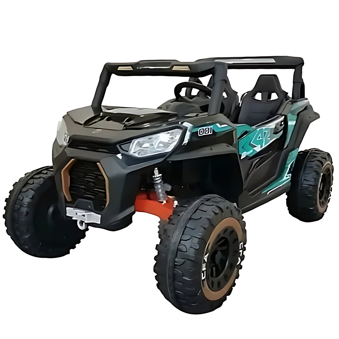 2025 XXL UTV Buggy NEL-913 Two Seater 24V Kid Ride on Car Black