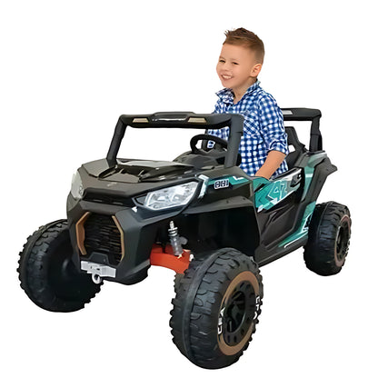 2025 XXL UTV Buggy NEL-913 Two Seater 24V Kid Ride on Car Black