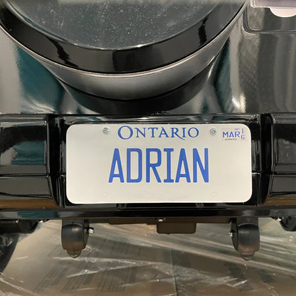 Personalized Custom License Plate for Kids Ride on Car