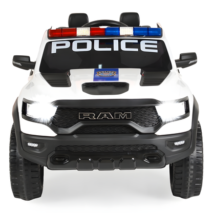 Licensed Dodge Police RAM Mammoth 1000 24V 4X4 Ride on Car
