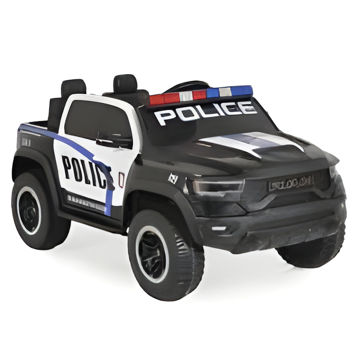 Licensed Dodge Police RAM Mammoth 1000 24V 4X4 Ride on Car