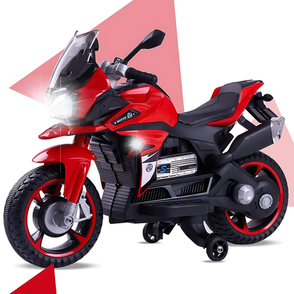 2025 R800 6V Electric Kids Ride On Motorcycle with Training Wheel