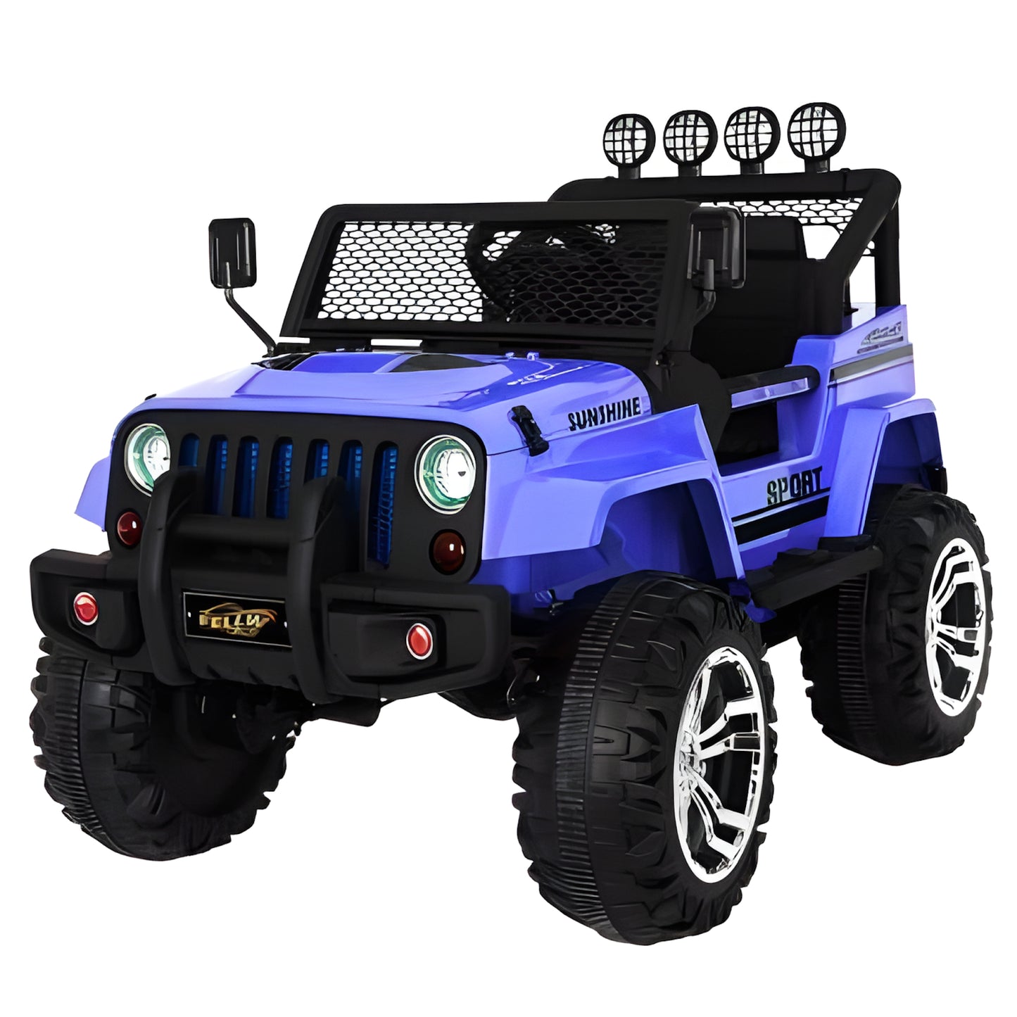 Jeep Wrangler Style Truck S2388 12V Electric Kids Ride On Truck Blue