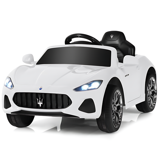 Licensed Maserati GranCabrio S302 12V Electric Kids Ride On Car White