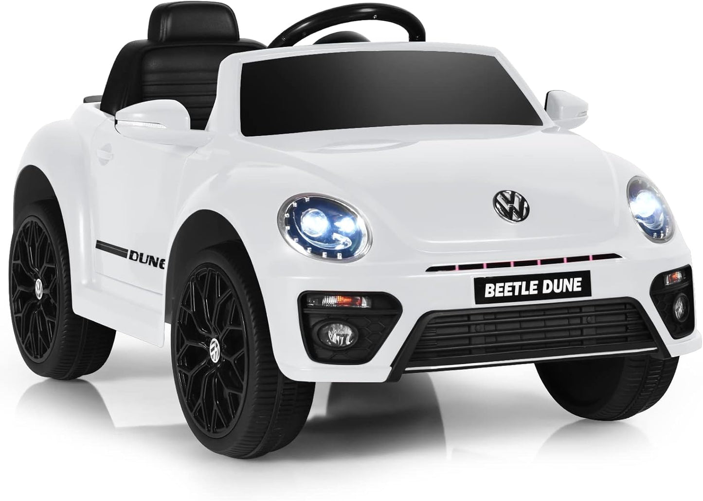 Licensed Volkswagen Beetle S503 12V Kids Ride On Car White