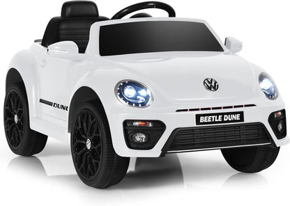Licensed Volkswagen Beetle S503 12V Kids Ride On Car White