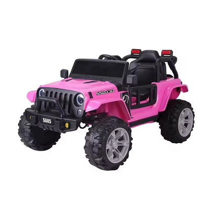 2025 S605 12V Electric Kids Ride On Jeep Wrangler Truck