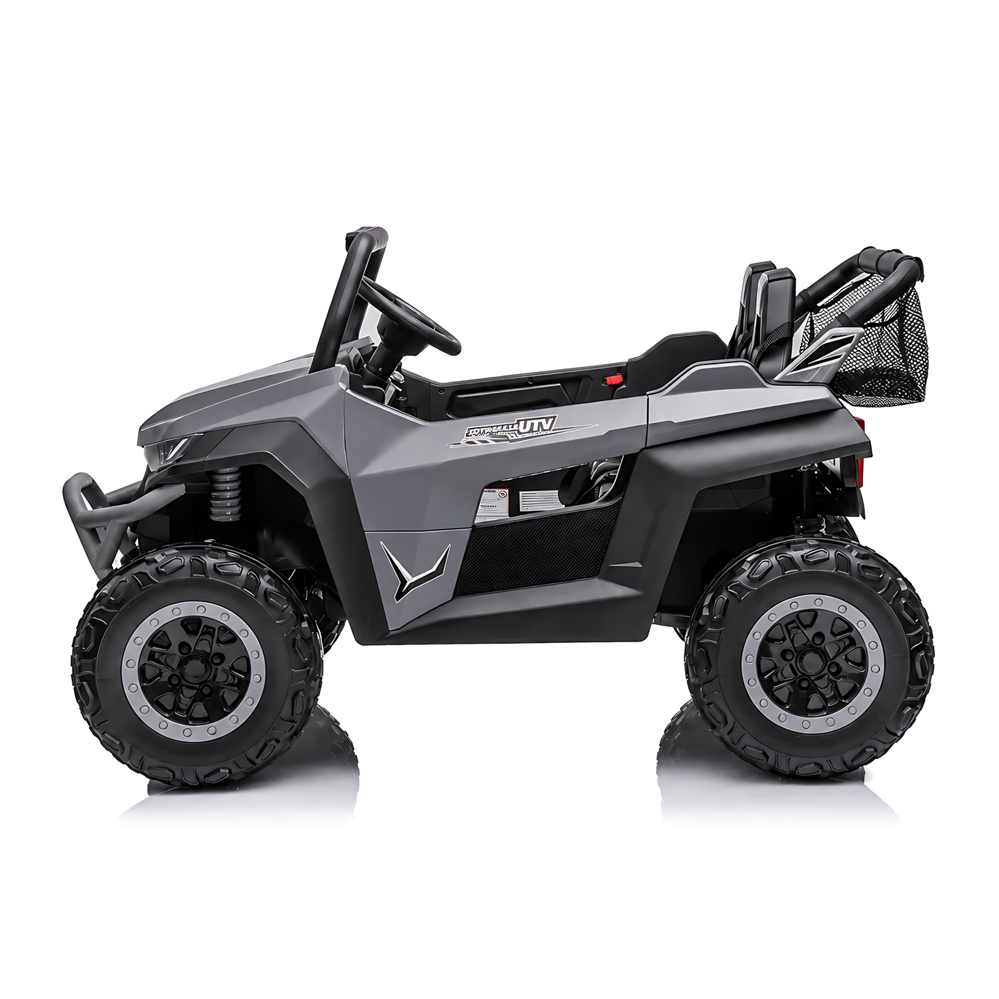 UTV Buggy S612 24V 4x4 Two Seater Kid Ride on Car Rubber Wheel Grey