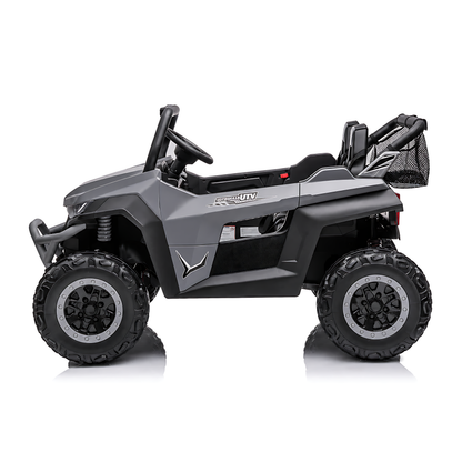 UTV Buggy S612 24V 4x4 Two Seater Kid Ride on Car Rubber Wheel Grey