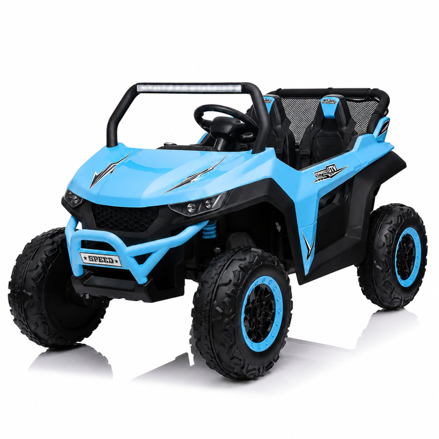 UTV Buggy S612 24V 4x4 Two Seater Kid Ride on Car Light Blue
