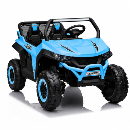 UTV Buggy S612 24V 4x4 Two Seater Kid Ride on Car Light Blue