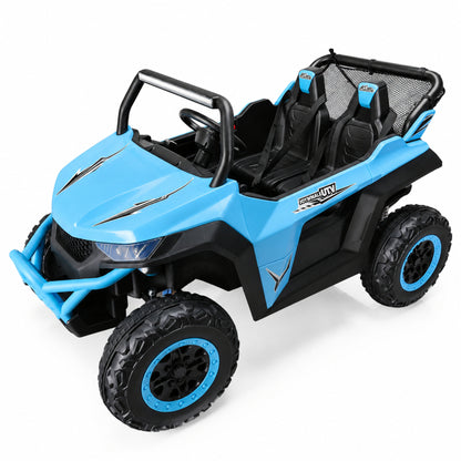 UTV Buggy S612 24V 4x4 Two Seater Kid Ride on Car Light Blue