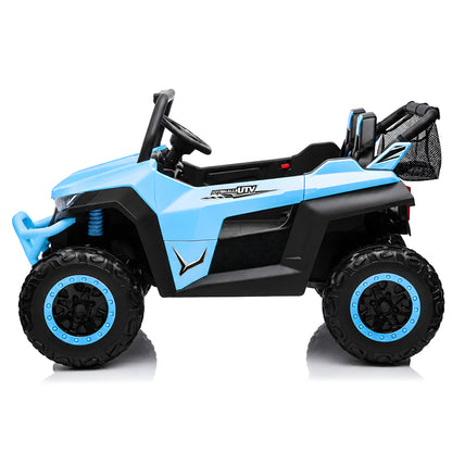 UTV Buggy S612 24V 4x4 Two Seater Kid Ride on Car Light Blue