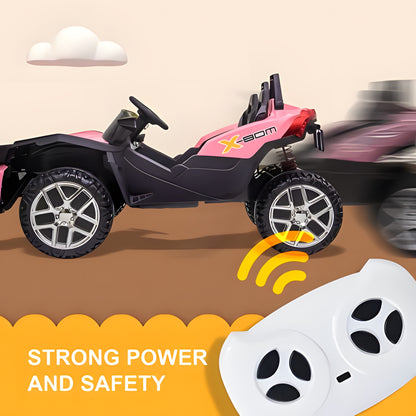 2025 Racing Sport Slingshot 12V Two Seater Kids Ride on Car Pink