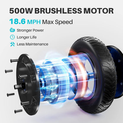 SmooSat MAX Electric Folding Scooter with Smart APP