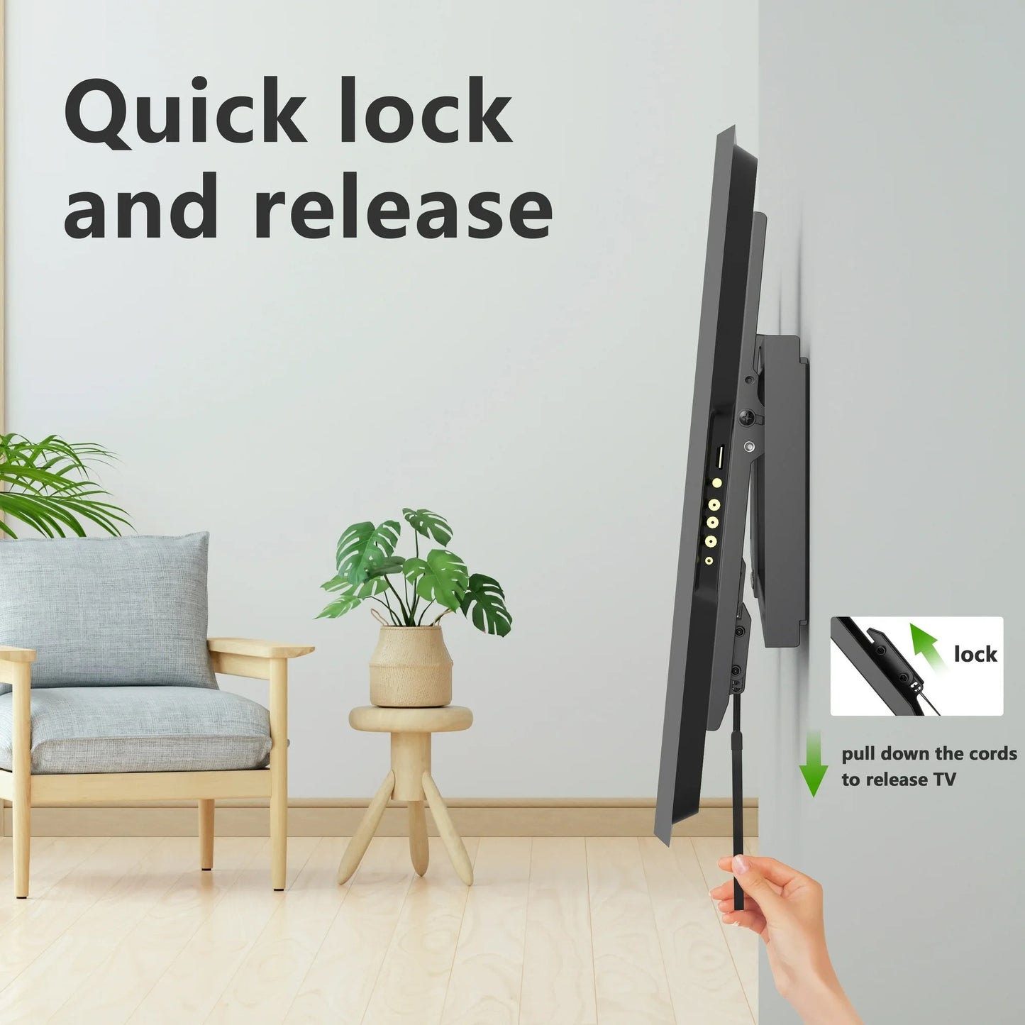 Peerless-AV Wall TV Mount for 46-65 Inch TV