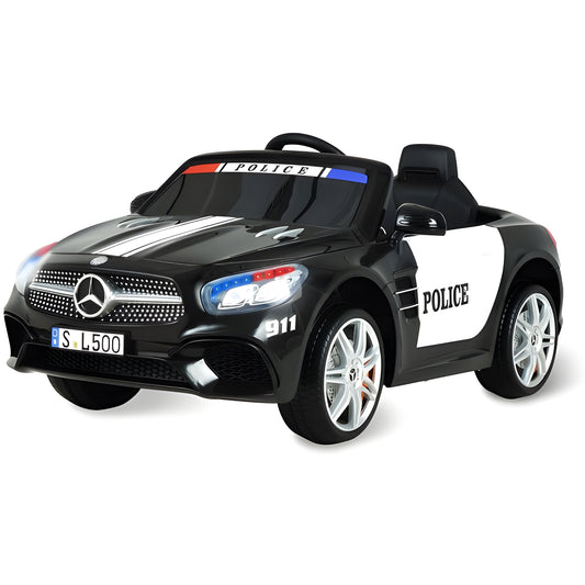 Licensed Mercedes-Benz SL500 UENJOY S301 12V Kids Ride On Police Car