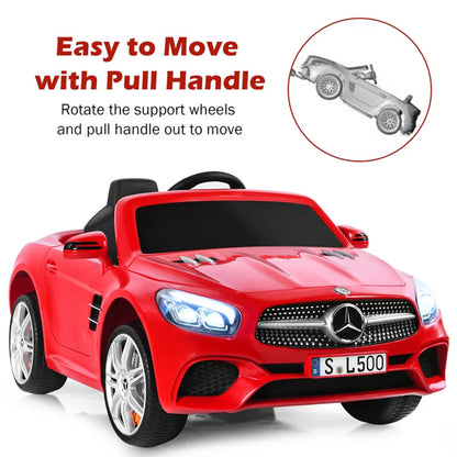 Licensed Mercedes-Benz SL500 UENJOY S301 12V Kids Ride On Car Red