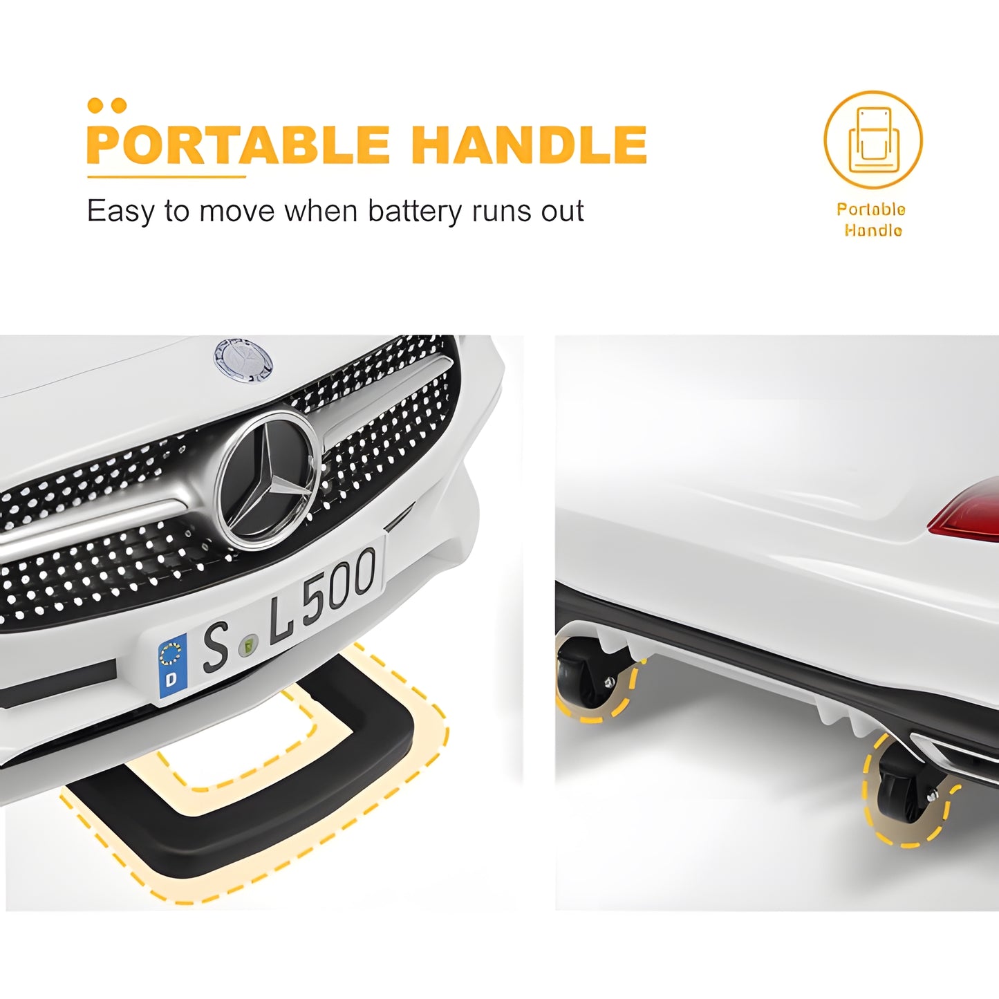 Licensed Mercedes-Benz SL500 UENJOY S301 12V Kids Ride On Car
