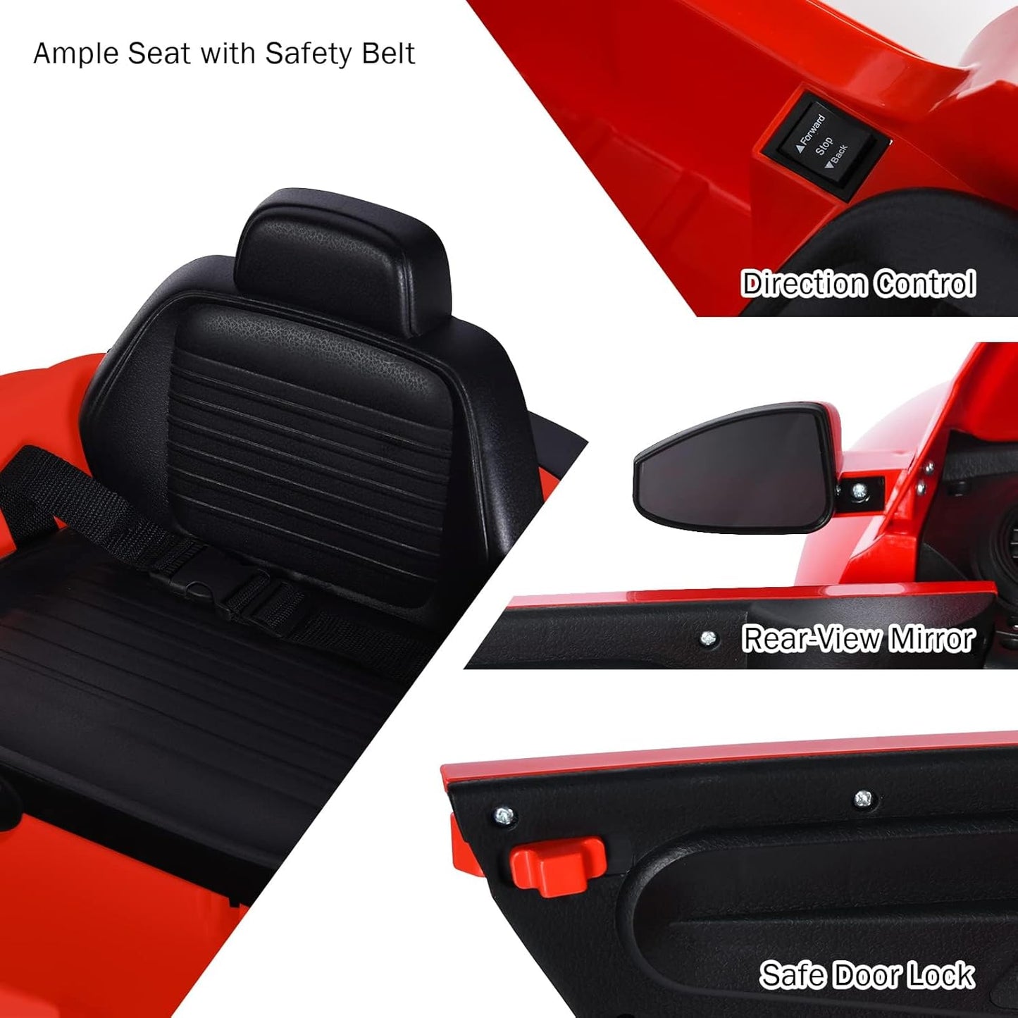 Licensed Volkswagen Beetle S503 12V Kids Ride On Car Red