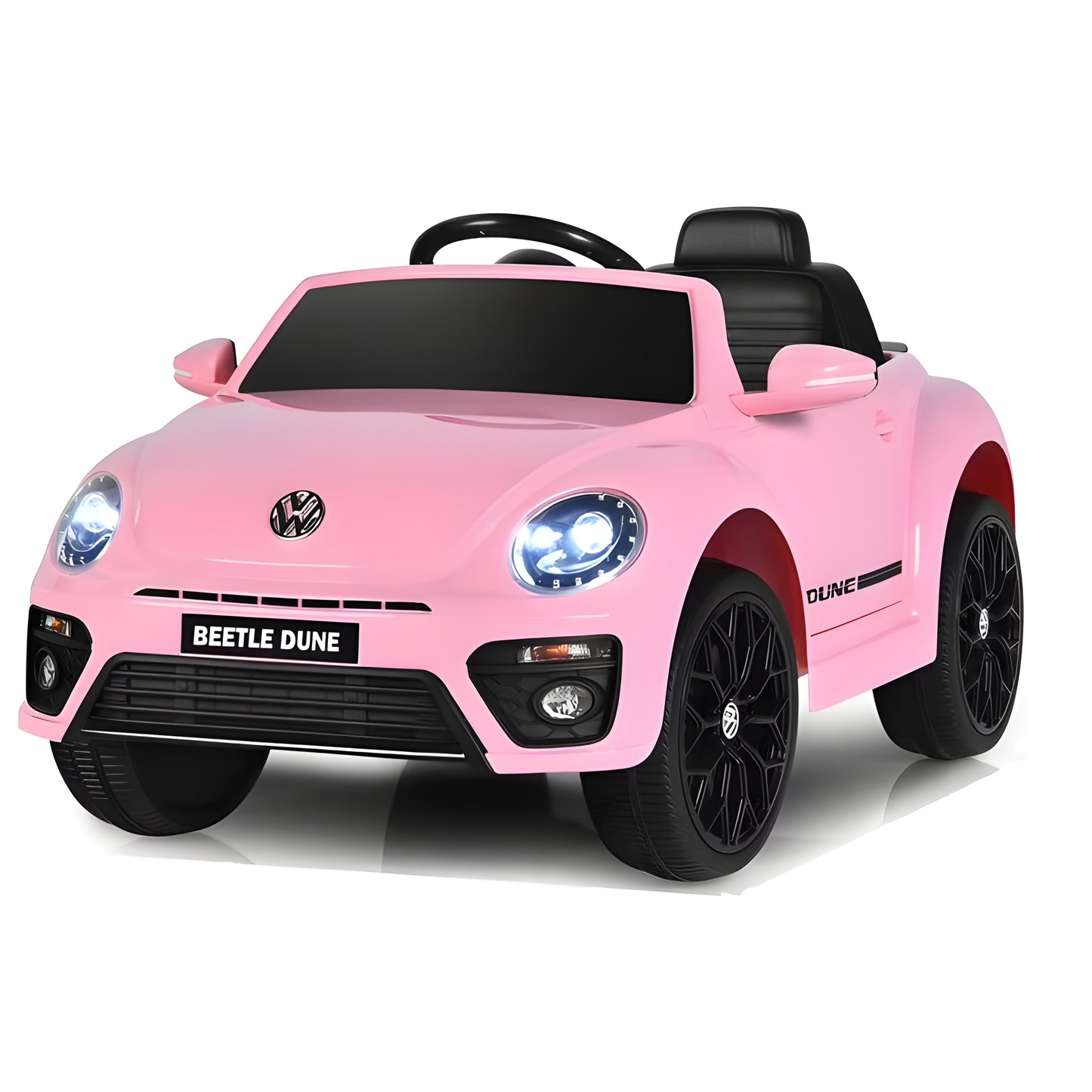 Licensed Volkswagen Beetle S503 12V Kids Ride On Car Pink