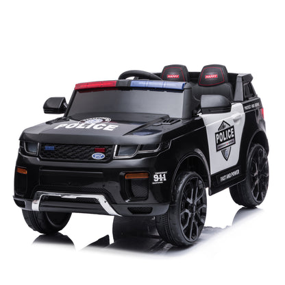 2025 ZB-021 12V Kids Ride On Police Car with Walkie Talkie