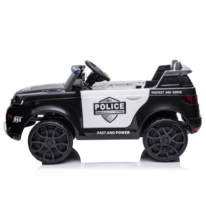 2025 ZB-021 12V Kids Ride On Police Car with Walkie Talkie