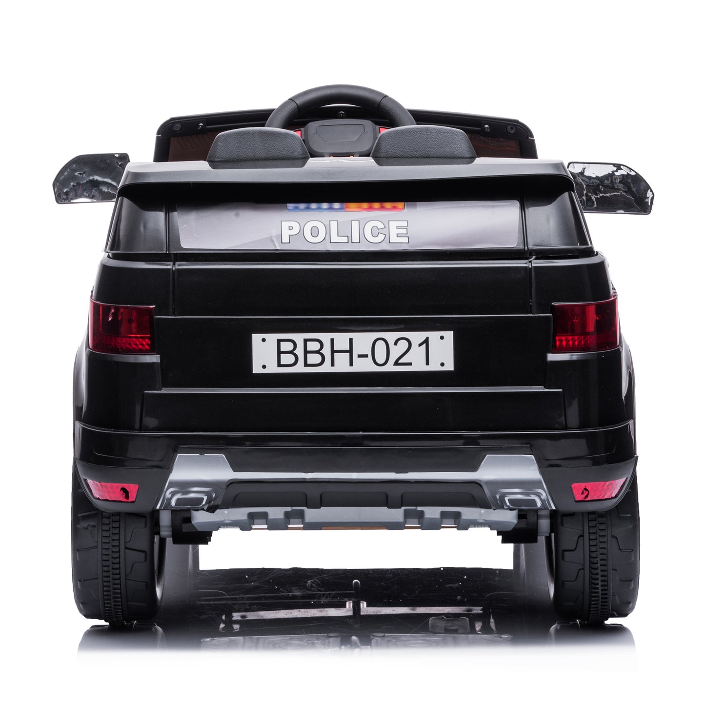 2025 ZB-021 12V Kids Ride On Police Car with Walkie Talkie