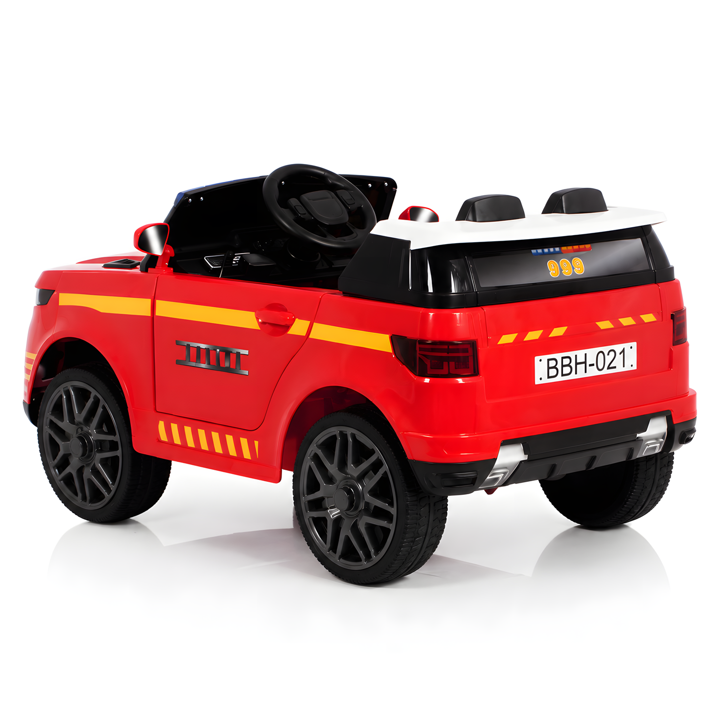 Fire Truck ZB-021F 12V Kids Ride On SUV with Walkie Talkie Rubber Wheel