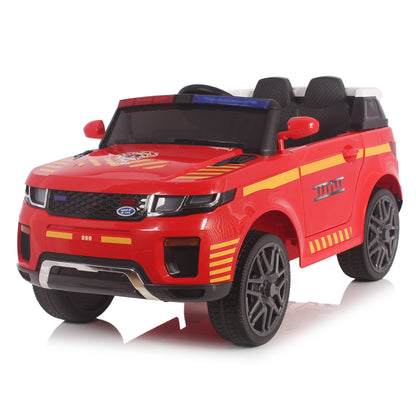 Fire Truck ZB-021F 12V Kids Ride On SUV with Walkie Talkie Rubber Wheel