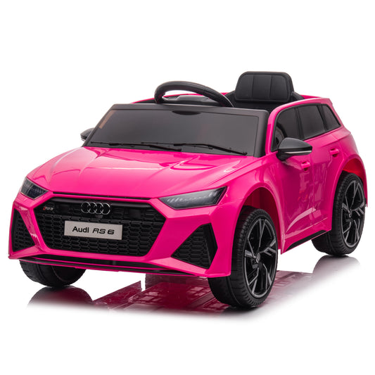 Audi RS6 ZB-2118 12V Kids Ride On Car Pink