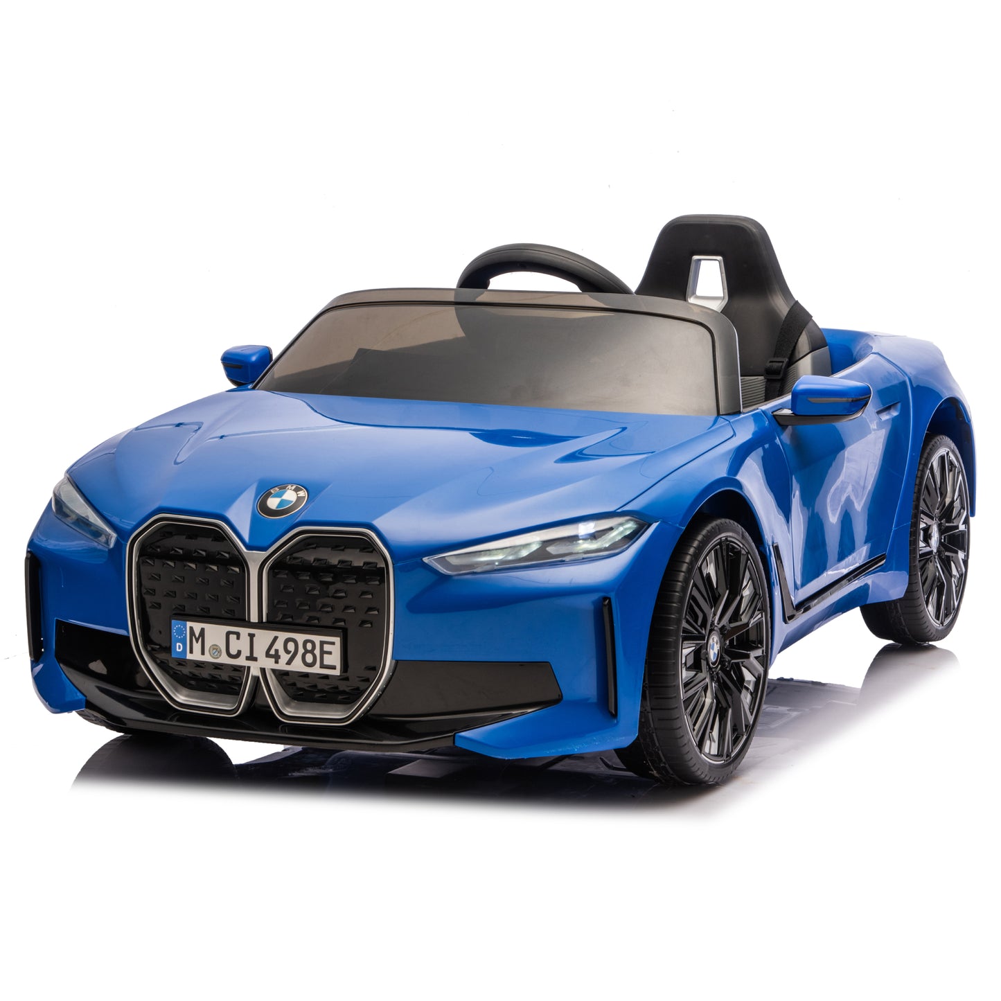 Licensed BMW I4 ZB1009 12V Kids Ride On Car Leather Seater Rubber Wheel