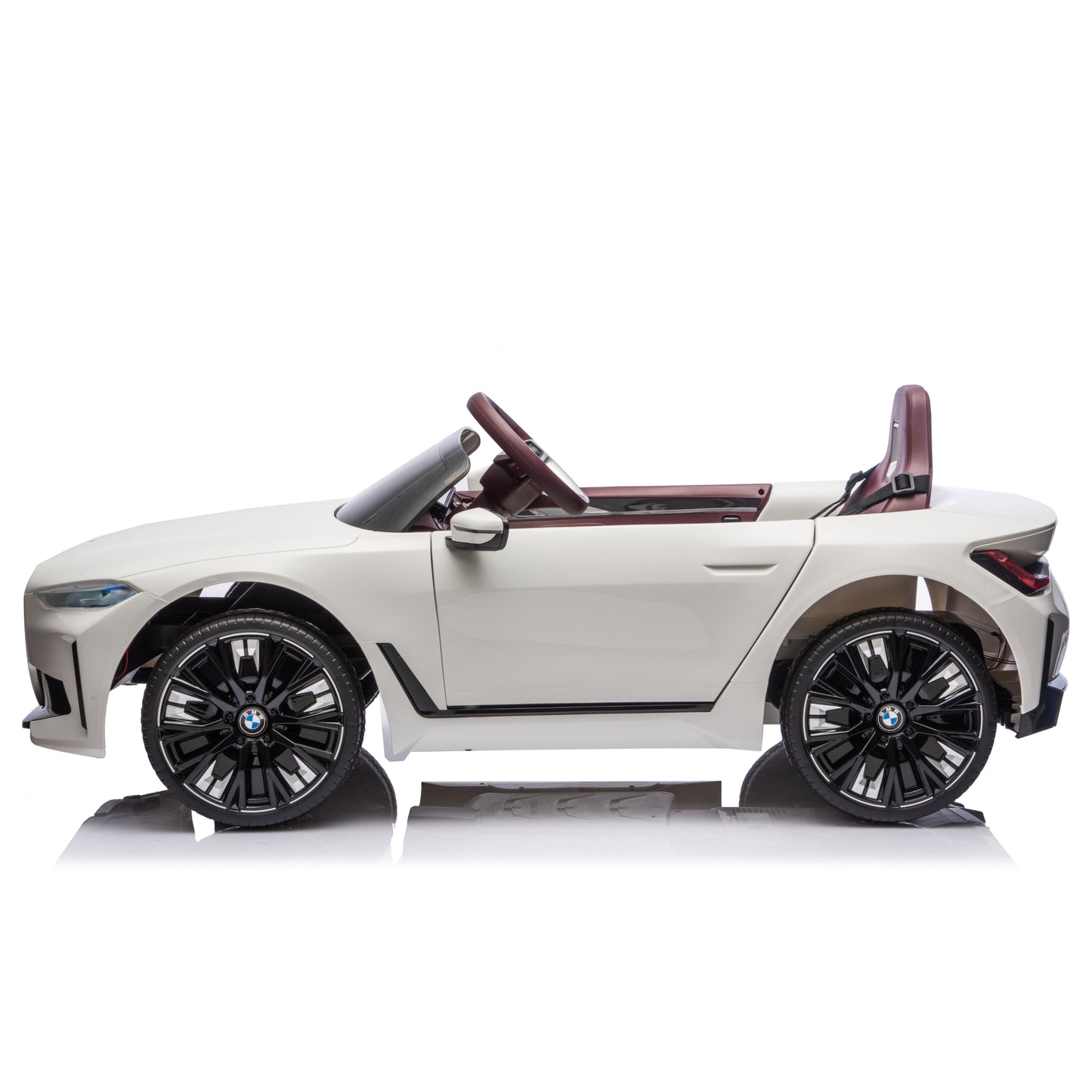 Licensed BMW I4 ZB1009 12V Kids Ride On Car Leather Seater Rubber Wheel