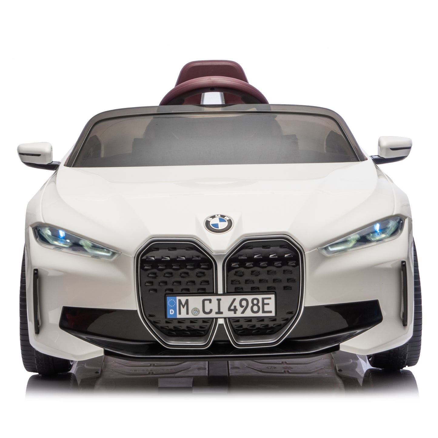 Licensed BMW I4 ZB1009 12V Kids Ride On Car Leather Seater Rubber Wheel