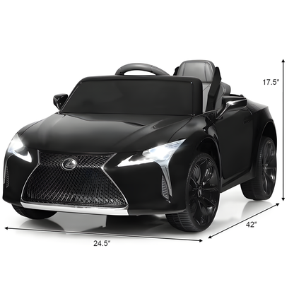 Licensed Lexus LC500 ZB1618 12V Kids Ride On Car Black