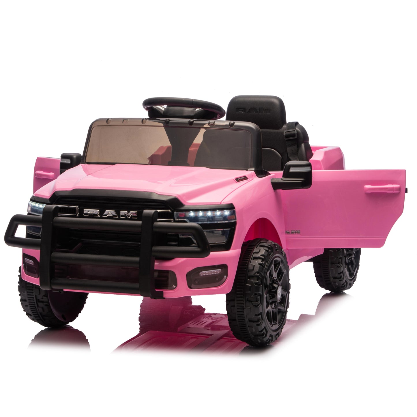 Licensed Dodge RAM 3500 ZB-2577 12V Kids Ride On Car Pink