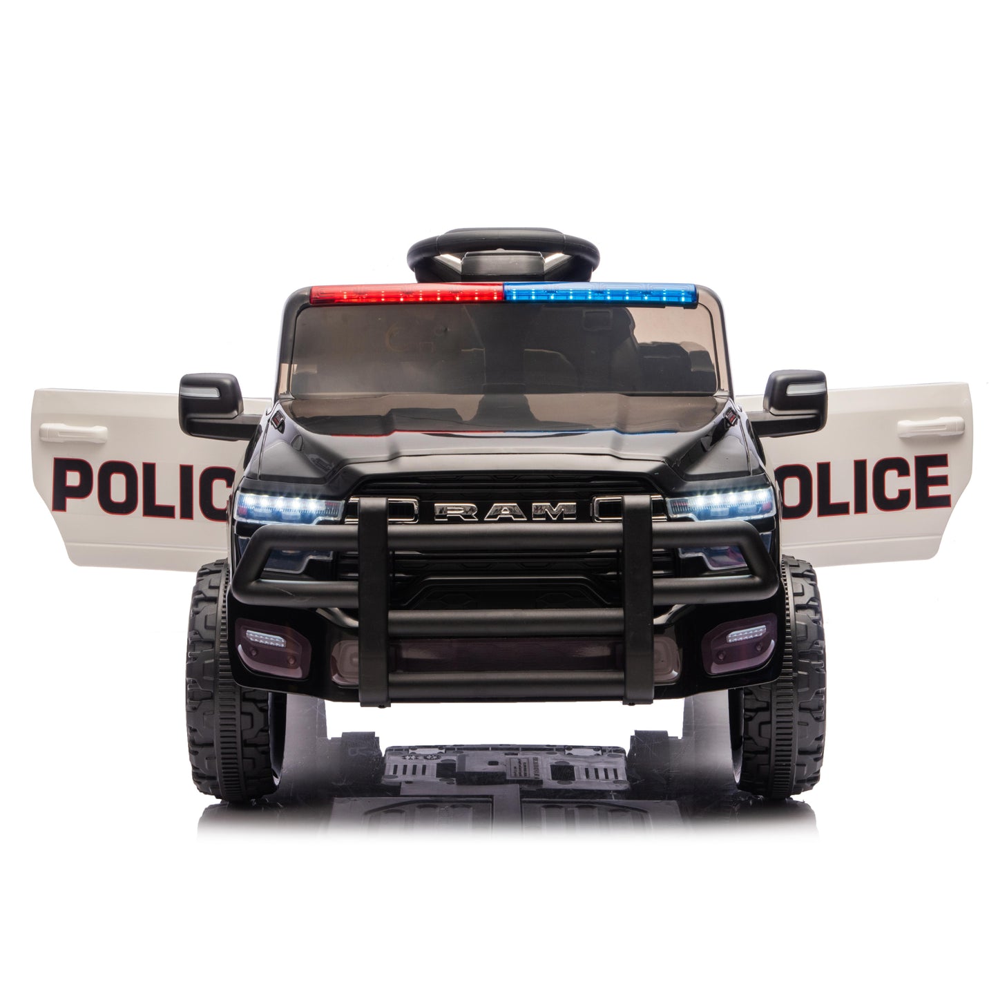 Licensed Police Dodge RAM 3500 ZB-2577 12V Kids Ride On Car