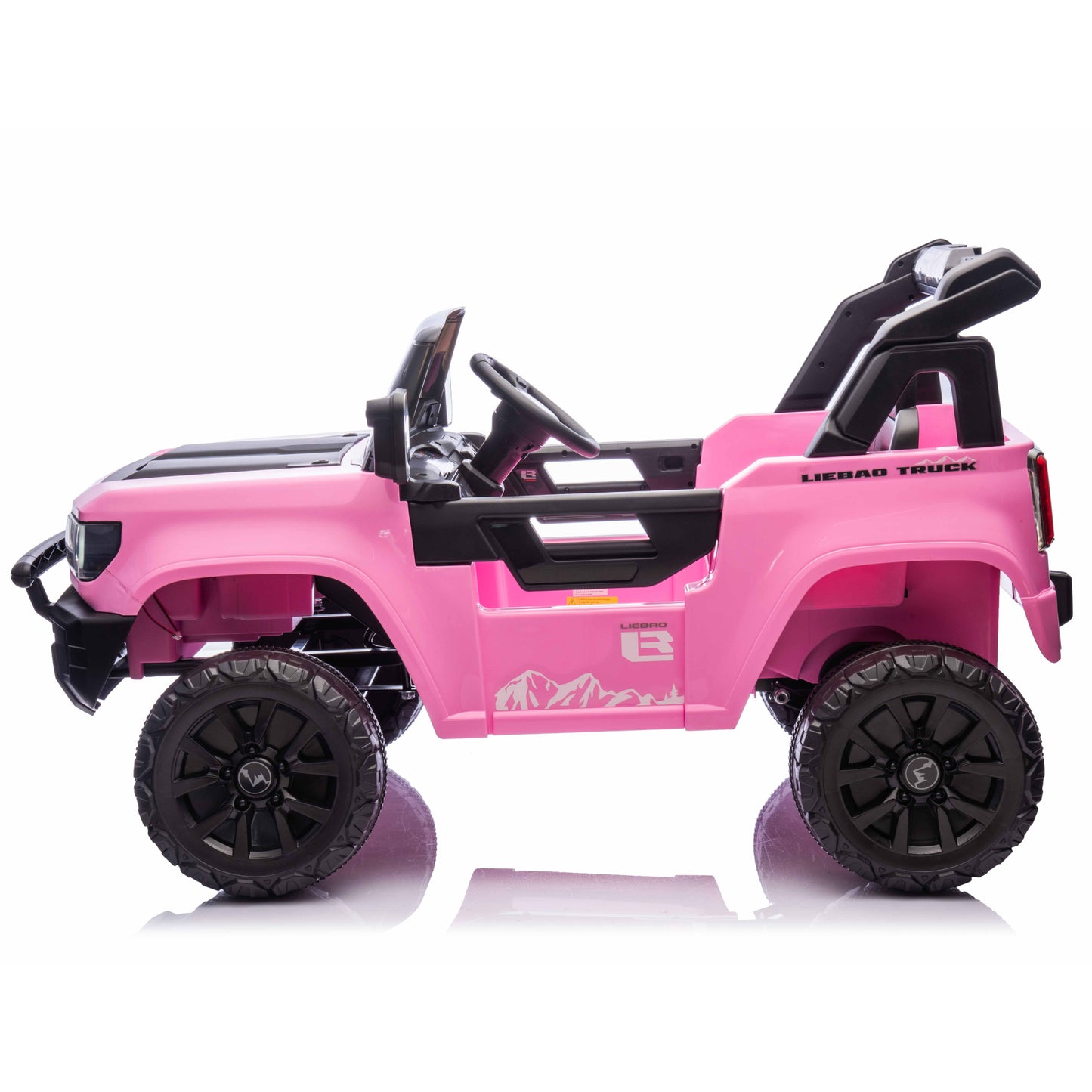 Off-Road Explorer Truck ZB2588 24V 4X4 Kids Ride On Car Leather Seat Rubber Wheel Pink