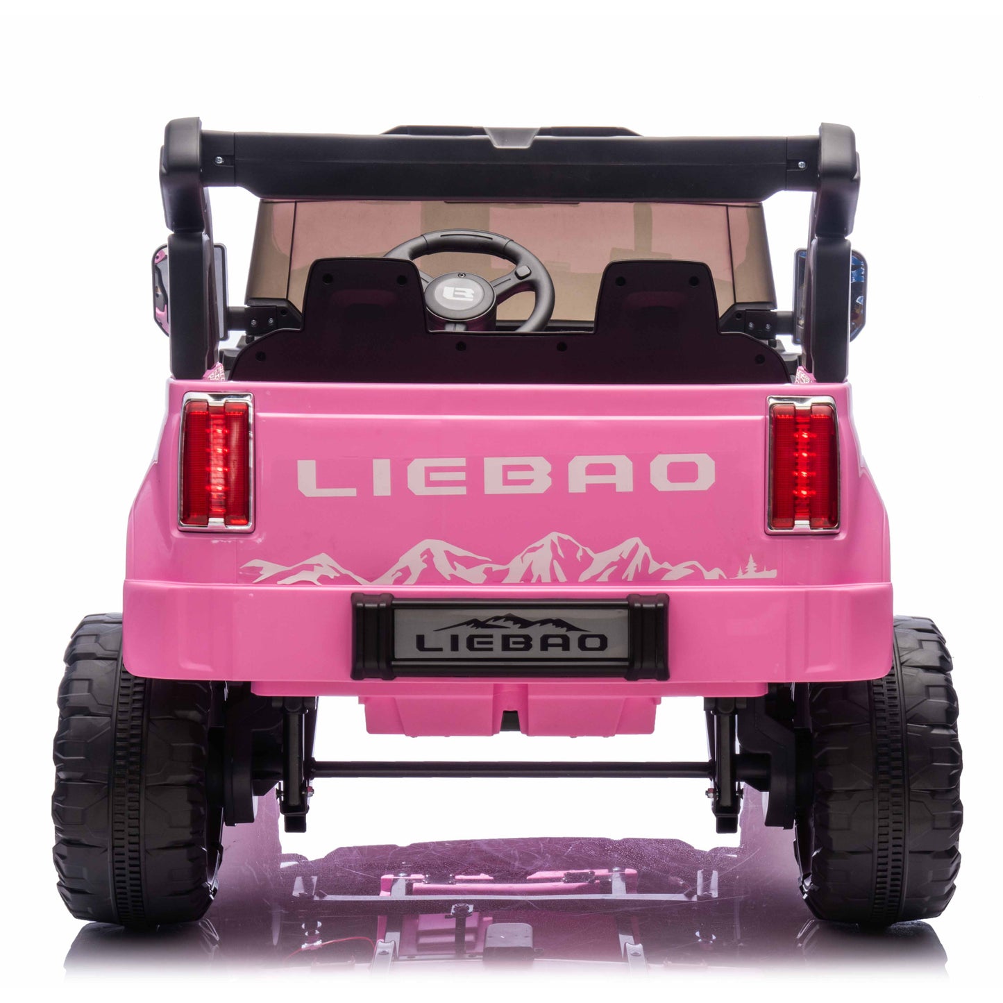 Off-Road Explorer Truck ZB2588 24V 4X4 Kids Ride On Car Leather Seat Rubber Wheel Pink