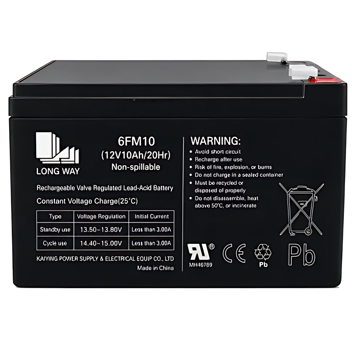 Longway 12V10AH Battery for Kids Ride on Cars