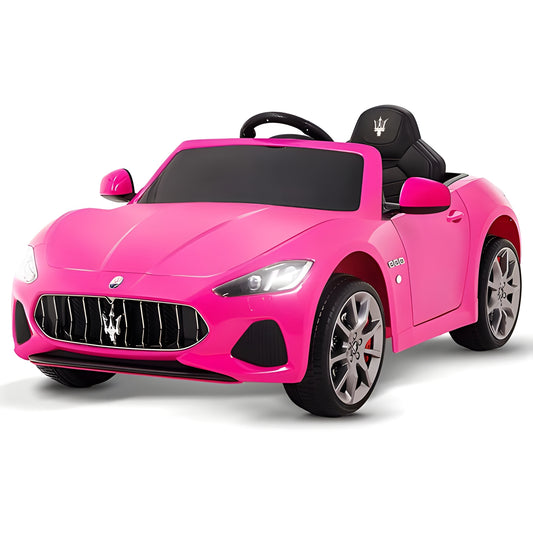 Licensed Maserati GranCabrio S302 12V Electric Kids Ride On Car Pink