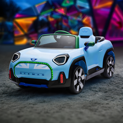 Mini Concept Aceman 12V Electric Kids Ride On Car Blue